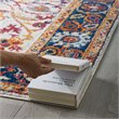 Modway Entourage Samira Vintage Floral Medallion Area Rug in Multi-Color