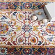 Modway Entourage Samira Vintage Floral Medallion Area Rug in Multi-Color
