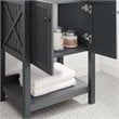 Modway Steam Soft-Close Doors Modern Wood Bathroom Vanity Cabinet in Gray