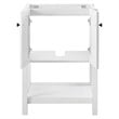 Modway Steam Soft-Close Doors Modern Wood Bathroom Vanity Cabinet in White