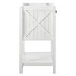 Modway Steam Soft-Close Doors Modern Wood Bathroom Vanity Cabinet in White
