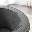 Modway Anders Polyester Fabric and Ash Wood Accent Chair in Gray