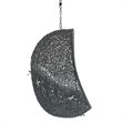 Modway Hide Fabric Outdoor Patio Swing Chair without Stand in Gray
