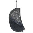 Modway Hide Fabric Outdoor Patio Swing Chair without Stand in Gray/Navy