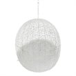 Modway Hide Fabric Outdoor Patio Swing Chair without Stand in White