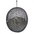 Modway Encase Swing Outdoor Patio Lounge Chair without Stand - Black/Beige