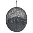 Modway Encase Swing Outdoor Patio Lounge Chair without Stand - Black/Gray