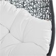 Modway Encase Swing Outdoor Patio Lounge Chair without Stand - Black/White