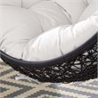 Modway Encase Swing Outdoor Patio Lounge Chair without Stand - Black/White