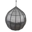 Modway Garner Teardrop Outdoor Patio Swing Chair without Stand in Gray