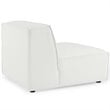 Modway Restore Polyester Fabric Sectional Sofa Armless Chair in White