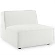 Modway Restore Polyester Fabric Sectional Sofa Armless Chair in White