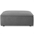 Modway Restore Modern Style Polyester Fabric Ottoman in Charcoal