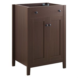 Modway Nantucket 24&quot Bathroom Vanity Cabinet (Sink Basin Not Included) in Walnut