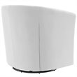 Modway Prospect Tufted Performance Velvet Swivel Armchair in Light Gray