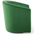 Modway Prospect Modern Performance Velvet Swivel Armchair in Emerald Green