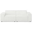 Modway Restore 2-Piece Modern Fabric Upholstered Sectional Sofa in White