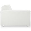 Modway Restore 2-Piece Modern Fabric Upholstered Sectional Sofa in White