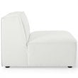 Modway Restore 3-Piece Modern Fabric Upholstered Sectional Sofa in White