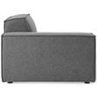 Modway Restore 4-Piece Modern Polyester Fabric Sectional Sofa in Charcoal