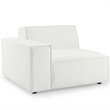 Modway Restore 5-Piece Modern Polyester Fabric Sectional Sofa in White
