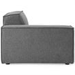 Modway Restore 6-Piece Modern Polyester Fabric Sectional Sofa in Charcoal