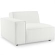 Modway Restore 5-Piece Modern Fabric Upholstered Sectional Sofa in White