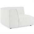 Modway Restore 5-Piece Modern Fabric Upholstered Sectional Sofa in White