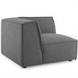 Modway Restore 6-Piece Modern Fabric Sectional Sofa in Charcoal