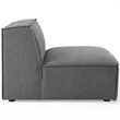Modway Restore 6-Piece Modern Fabric Sectional Sofa in Charcoal