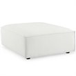 Modway Restore 7-Piece Modern Fabric Upholstered Sectional Sofa in White