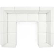 Modway Restore 8-Piece Modern Fabric Upholstered Sectional Sofa in White