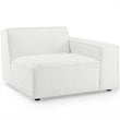 Modway Restore 8-Piece Modern Fabric Upholstered Sectional Sofa in White