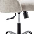 Modway Designate Fabric Upholstered Office Swivel Chair in Black and Beige