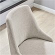 Modway Designate Fabric Upholstered Office Swivel Chair in Black and Beige