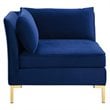 Modway Ardent Performance Velvet Upholstered Loveseat in Navy