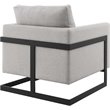 Modway Posse Upholstered Fabric Upholstered Accent Chair in Black and Camel
