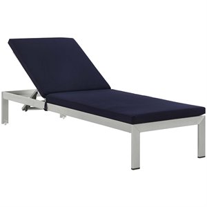 modway shore rattan reclining patio chaise lounge