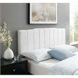 Modway Camilla Channel Performance Velvet Tufted Full-Queen Headboard in White