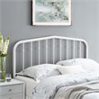 Modway Lennon Contemporary Modern Full Metal Spindle Headboard in White