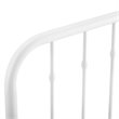 Modway Lennon Contemporary Modern Queen Metal Spindle Headboard in White