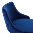 Modway Adorn Tufted Performance Velvet Bar Stool in Navy Set of 2