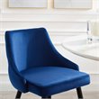 Modway Adorn Tufted Performance Velvet Bar Stool in Navy Set of 2