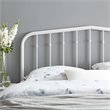 Modway Lennon King Modern Powder Coated Iron Headboard in White