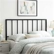 Modway Tatum Full Modern Style Powder Coated Iron Headboard in Black