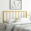 Modway Tatum Queen Modern Style Powder Coated Iron Headboard in Gold