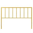 Modway Tatum Queen Modern Style Powder Coated Iron Headboard in Gold