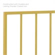 Modway Tatum Queen Modern Style Powder Coated Iron Headboard in Gold
