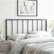 Modway Tatum King Modern Style Powder Coated Iron Headboard in Gray