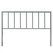 Modway Tatum King Modern Style Powder Coated Iron Headboard in Gray